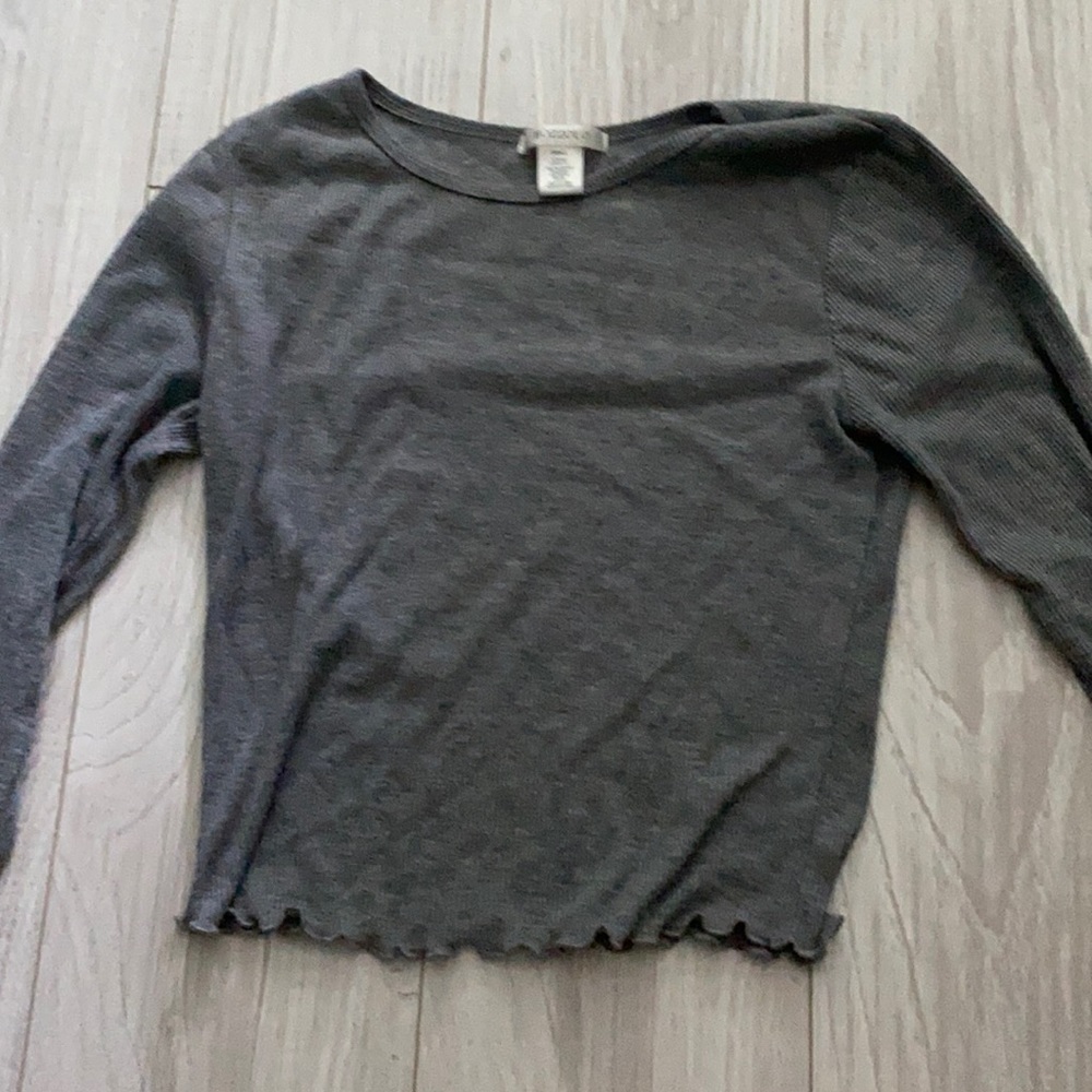 Crop long sleeve tee